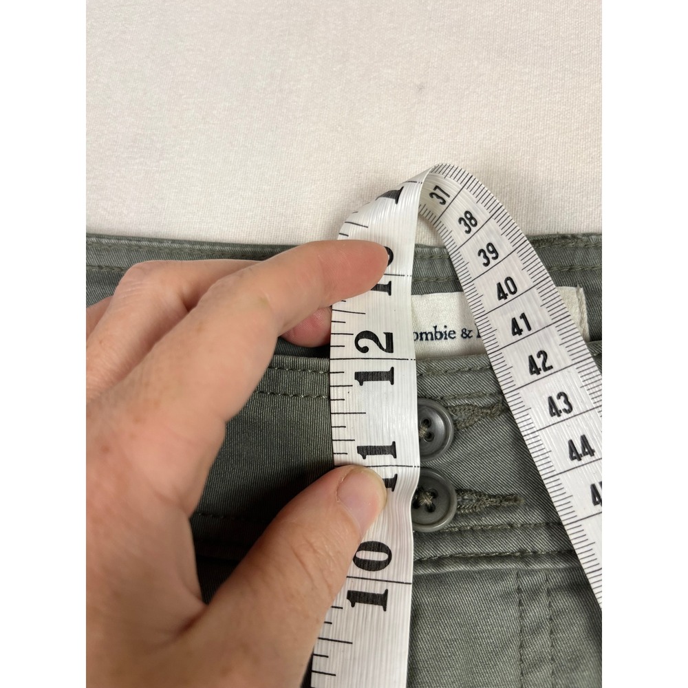 Abercrombie & Fitch Curve Love Relaxed Cargo Pants Olive Green 4L 27 High Rise - Picture 6 of 9